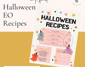 Halloween Oil Recipes, Fall Oil Postcard, Young Living Oils, Essential Oil Resource, Young Living Postcard, Brand Partner Resource