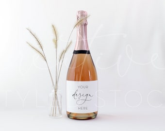 Download Champagne Mock Up Etsy