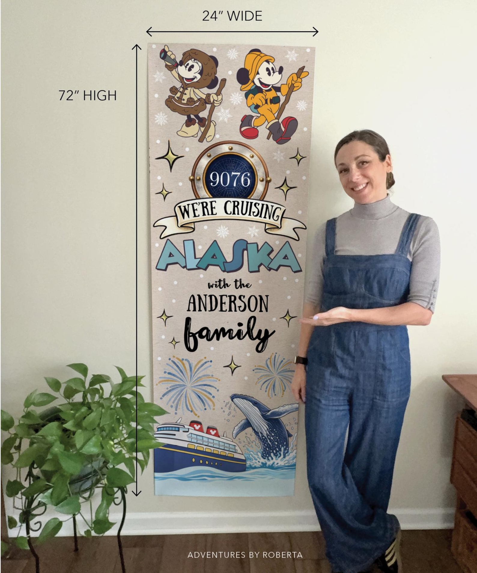 Alaska Cruise Door Banner | Cruise Decor | Personalized Cruise Door
