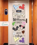 Cruise Door Banner | Cruise Decor | Personalized Cruise Door Decor | Canva Template | First Cruise | Ears | Balloons | Editable Template
