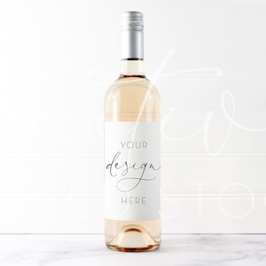 Wine Bottle Mock Up - Styled Stock Photography - Styled Wine Labels - Wine Label Mock Ups - Product Mock Up - Mockups