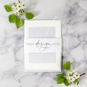 Download Spring Blossoms Belly Band Mockup Styled Stock Photography Etsy