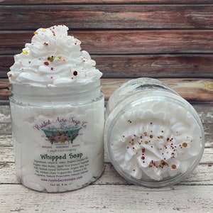 Vanilla Whipped Soap | Cream Soap | Whipped Shaving Cream | WinterSoap| Whipped Bath Butter | Gifts for Her | Vegan Soap |Vanilla Bean Soap|