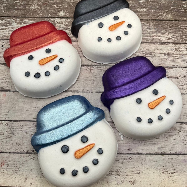 Snowman Bath Bomb | Fizzy Bath Bombs | Snowman | Gifts for Her| Christmas Gifts | Christmas Bath Bombs | Fun Bath Bombs| Gifts Under 10