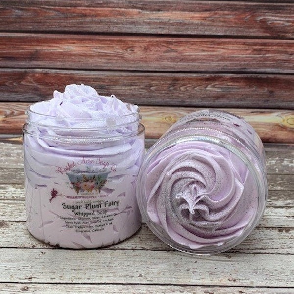 Sugar Plum Fairy Whipped Soap  | Cream Soap | Whipped Shaving Cream | Sugar Plum Fairy | Whipped Bath Butter | Gifts for Her