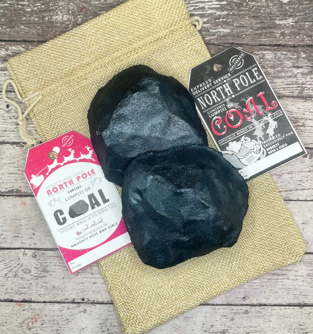 Lump of Coal Bath Bomb Fizzy Bath Bomb Bubble Bath Bomb Coal Bath Bomb