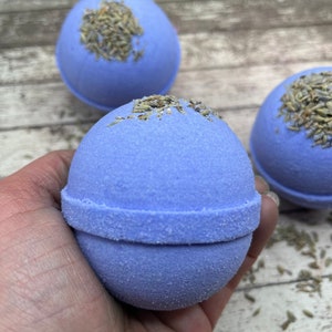 Lavender Bath Bombs Bath Bomb Purple Bomb Gifts for Kids Honey Bombs Fun Bath Bombs Gift for Her Organic Bath Bomb image 4