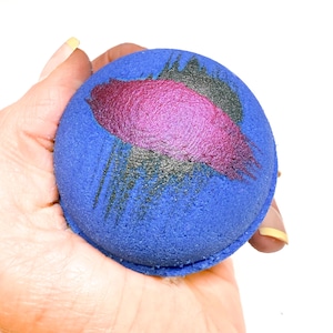 Raspberry Vanilla Bath Bomb | Spa Bath Bombs, Teacher Gift, Bath Bombs for Kids, Gifts for Mom, Birthday Gift for Her, Ruated Acre Soap Co