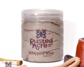 Cowboy Whipped Soap – Fluffy Foaming Body Wash & Shave Cream for Men | Bold Masculine Scent | Moisturizing Vegan Skincare | Western Grooming