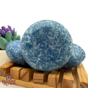 Blueberry Kiss Shampoo Bar | Fruity Solid Shampoo for All Hair Types,  Shea Butter, Vegan, Color-Safe, Plastic-Free , Rusted Acre