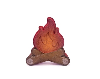 Campfire Bath Bomb, Rusted Acre Soap Co, Premium and Organic Ingredients, Cruelty and Phthalate Free, Handmade Bath Bomb for Kids or Adults