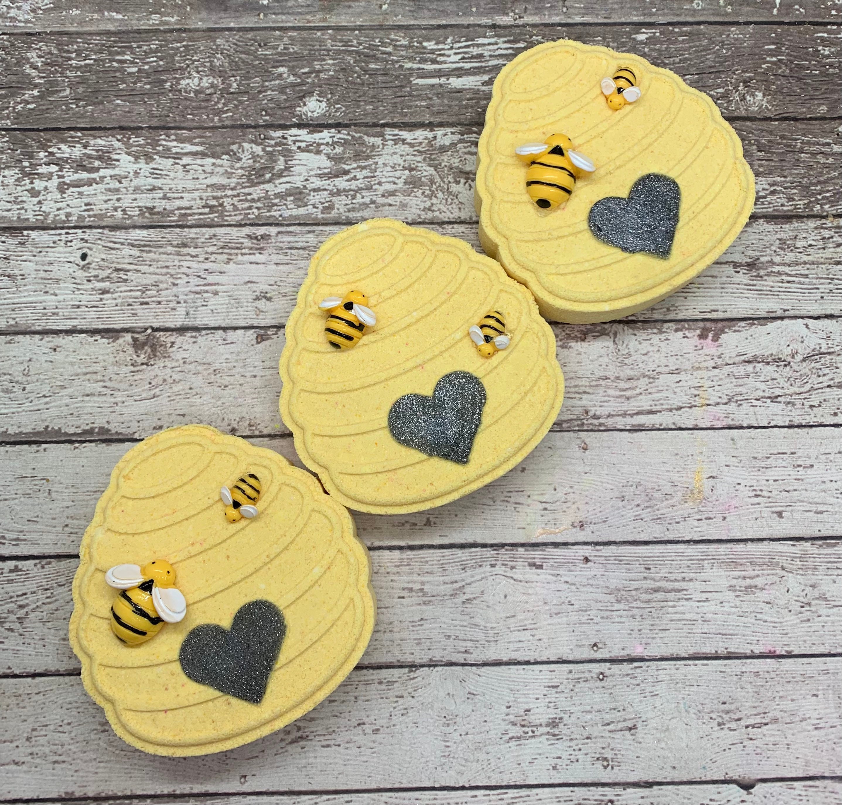 Bee Bath Bombs Beehive Bath Bombs Honey Bath Bomb Gifts Etsy