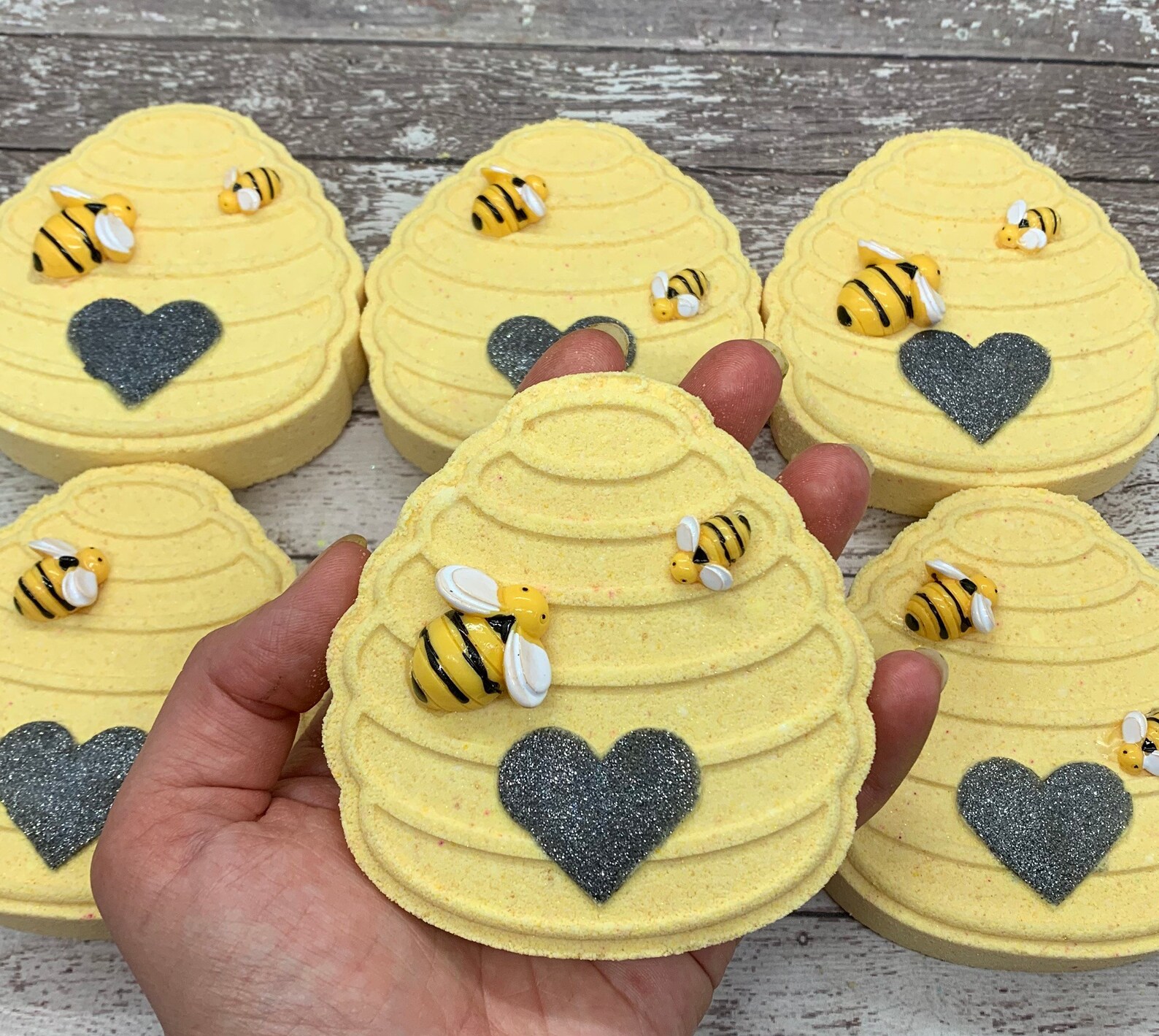 Bee Bath Bombs Beehive Bath Bombs Honey Bath Bomb Gifts Etsy