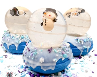 Bombes de bain boule à neige, Rusted Acre Soap Co, petit cadeau pour enfants, bombe de bain jouet pour enfants
