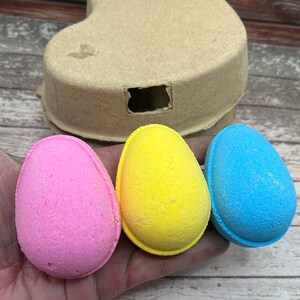 Easter Egg Bath Bombs Fizzy Bath Bombs Egg Bath Bombs Gifts for Kids Easter Basket Fillers Kids Bath Bombs Fun Bath Bombs image 10