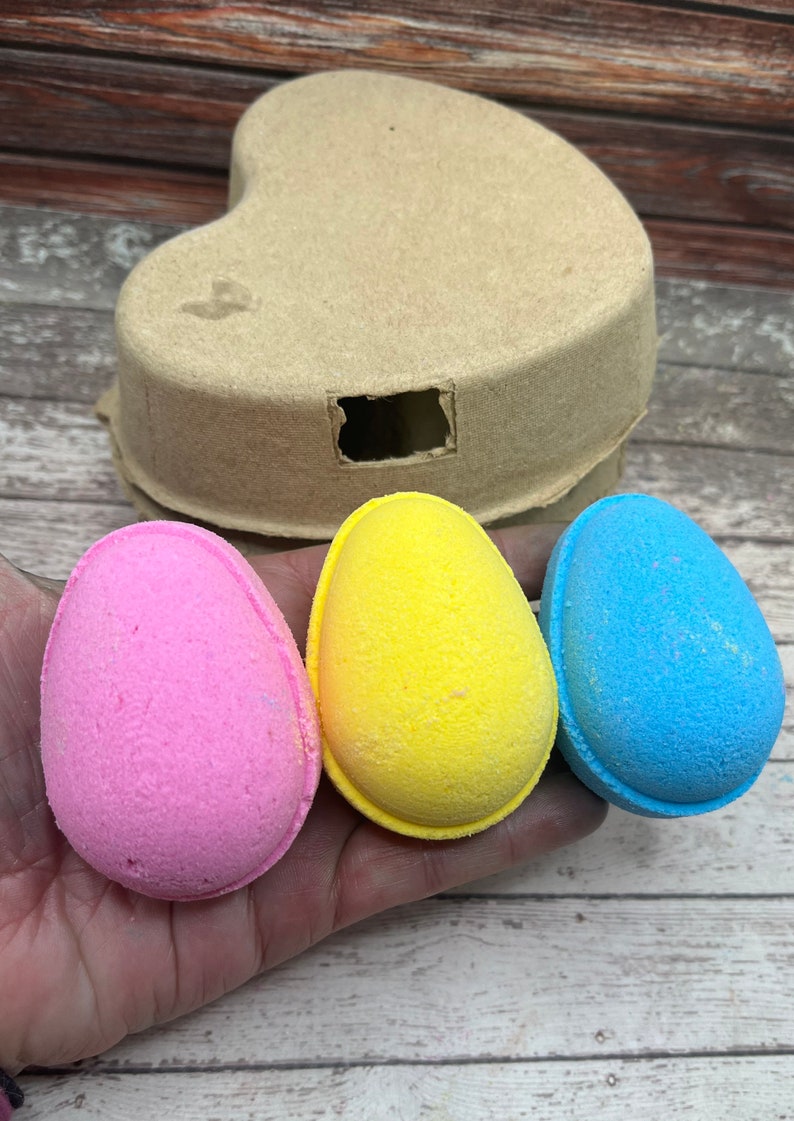 Easter Egg Bath Bombs Fizzy Bath Bombs Egg Bath Bombs Gifts for Kids Easter Basket Fillers Kids Bath Bombs Fun Bath Bombs image 10