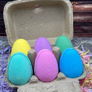 Easter Egg Bath Bombs Fizzy Bath Bombs Egg Bath Bombs Gifts for Kids Easter Basket Fillers Kids Bath Bombs Fun Bath Bombs image 2