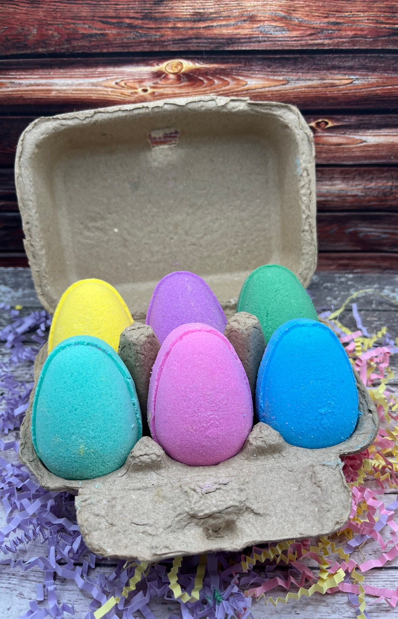 Easter Egg Bath Bombs Fizzy Bath Bombs Egg Bath Bombs Gifts for Kids Easter Basket Fillers Kids Bath Bombs Fun Bath Bombs image 2