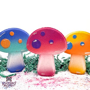 Mushroom Bath Bomb, Rusted Acre Soap Co, Handmade Bath Bombs for Kids with Natural and Vegan Ingredients, Easter Basket Filler