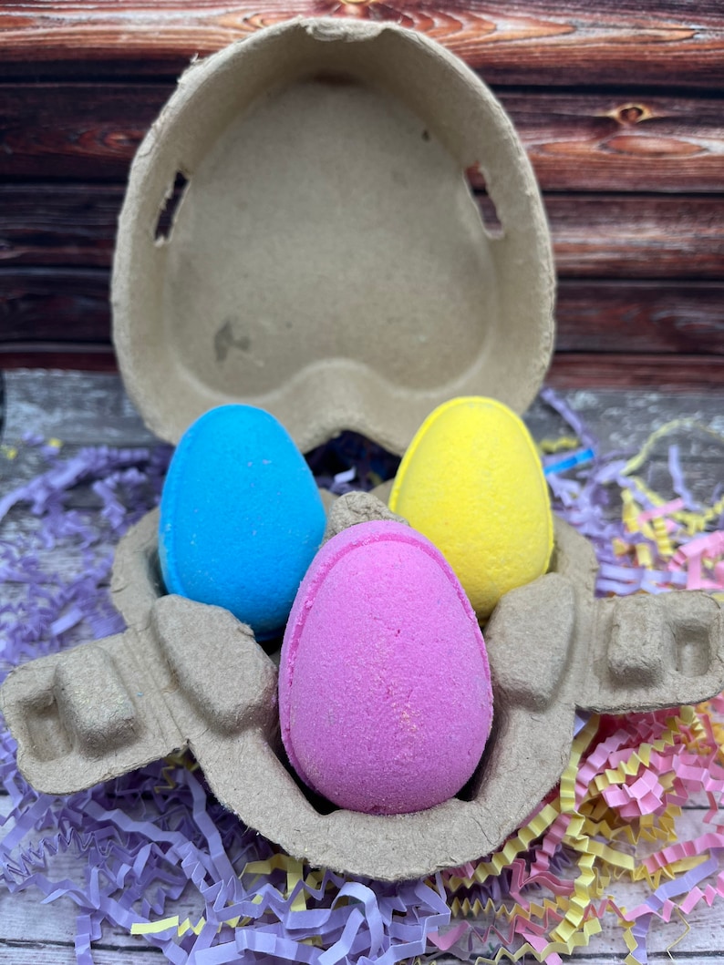 Easter Egg Bath Bombs Fizzy Bath Bombs Egg Bath Bombs Gifts for Kids Easter Basket Fillers Kids Bath Bombs Fun Bath Bombs image 3