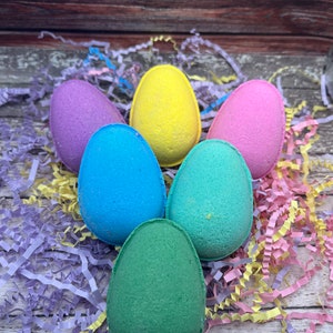 Easter Egg Bath Bombs Fizzy Bath Bombs Egg Bath Bombs Gifts for Kids Easter Basket Fillers Kids Bath Bombs Fun Bath Bombs image 5