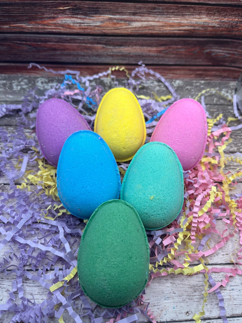 Easter Egg Bath Bombs Fizzy Bath Bombs Egg Bath Bombs Gifts for Kids Easter Basket Fillers Kids Bath Bombs Fun Bath Bombs image 5