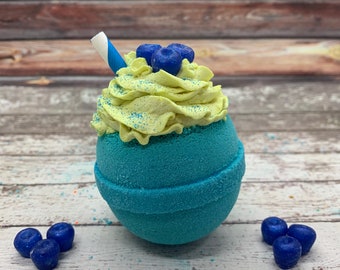 Blueberry Bath Bombs |Bubble Bath Bomb | Blue Bomb | Gifts for Kids | Kids Bath Bombs | Fun Bath Bombs | Gifts for Her | Organic Bath Bomb