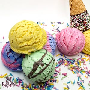 Bubble Bath Scoops | Rusted Acre Soap Co, Handmade Solid Bubble Bath with Natural and Organic Ingredients, Stocking Stuffer