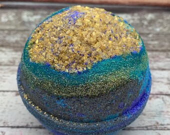 Geode Bath Bombs | Fizzy Bath Bombs | Galaxy Geode Bath Bomb | Vegan Bath Bomb | Large Bath Bombs | Fun Bath Bombs | Salt Crystal Bath Bomb