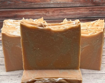 Orange Cream Soap | Shea Butter Soap | Cold Process Soap | orange Soap | Natural Soap | Organic Soap | cream Soap | Artisan Soap |