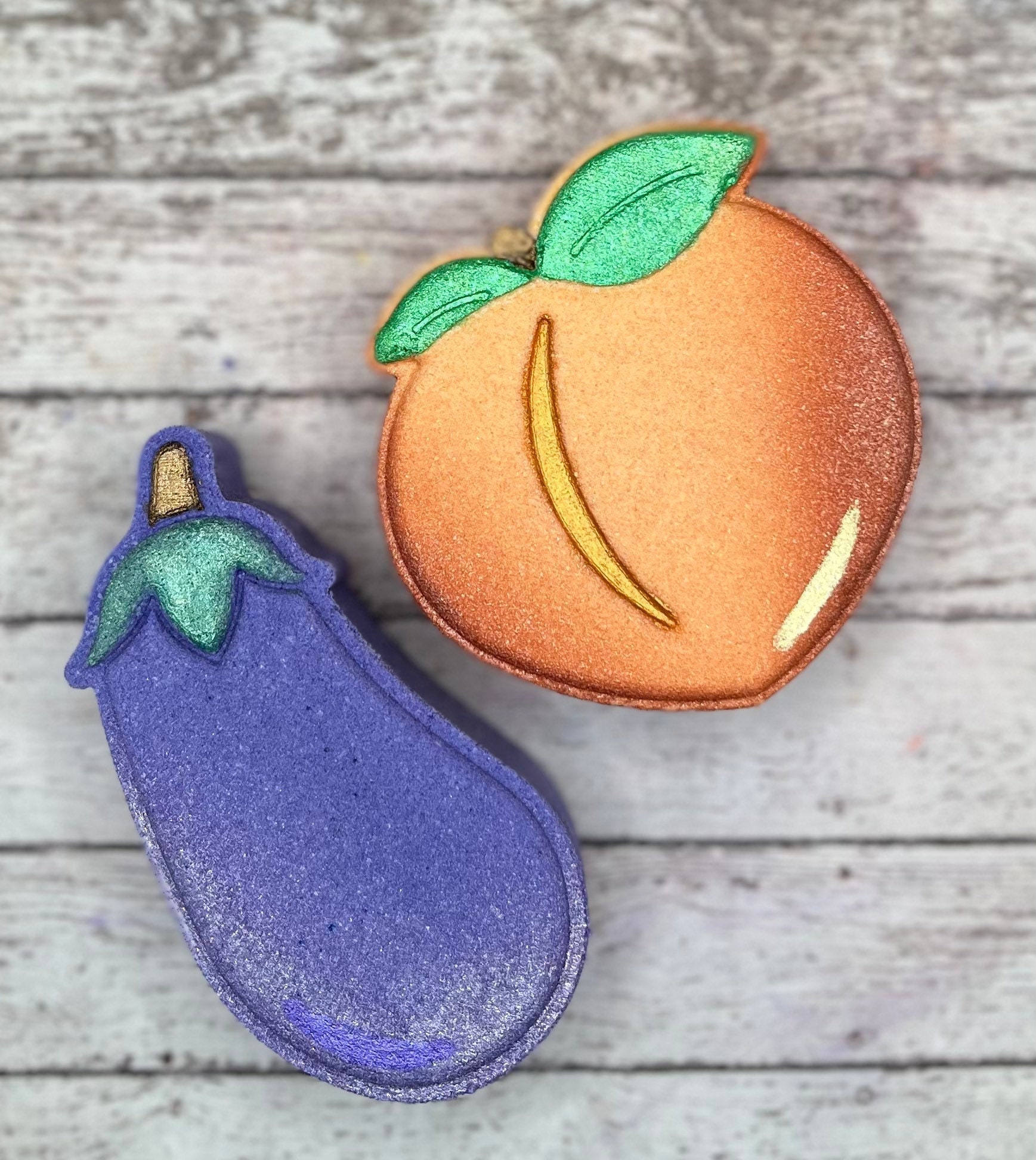 Eggplant or Peach Valentine Pairs Cookie Cutter 