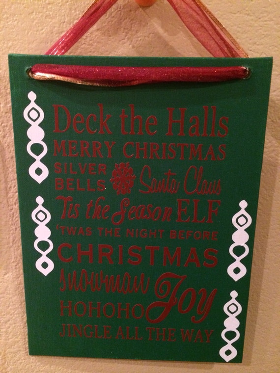 Items similar to Christmas Custom Vinyl Art on Etsy