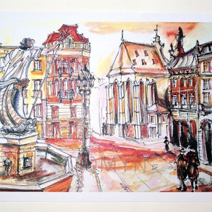 Nieuw! Oude Lviv Art Print. Lviv Marktplein Print. Lviv Stad Print. Lviv Kunst aan de muur. Oekraïense Gift Art. Lviv Architectuur Print.