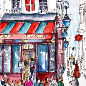 LE CONSULAT. PARIS. Montmartre. Old Cafe. Pris Restaurant. Paris Cafe ...