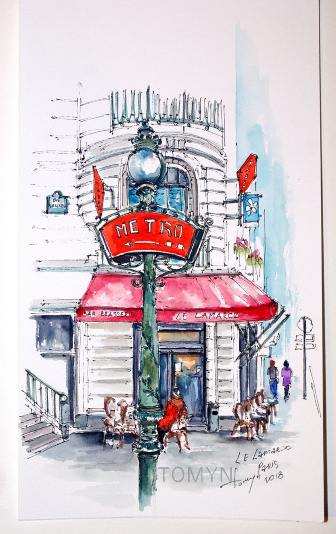 PARIS BAR, Le LAMARCK. Brasserie Paris. Métro Station Lamarck