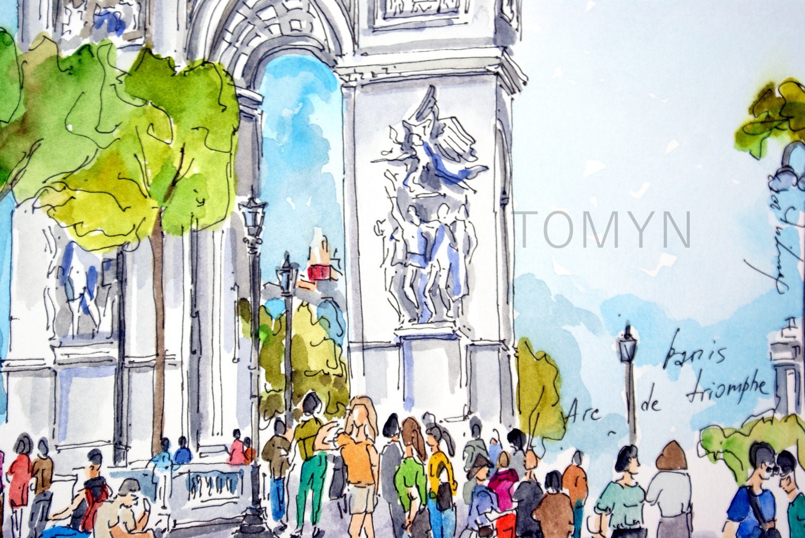 Paris Arc de triomphe et Etoile - Photo et Tableau - Editions Limitées - Achat / Vente
