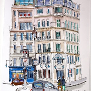 La TOUR D'ARGENT. Historic and  Michelin Star Parisian Restaurant. Paris Art Print. Paris Home Art. Paris Wall Art. Parisian Gift.