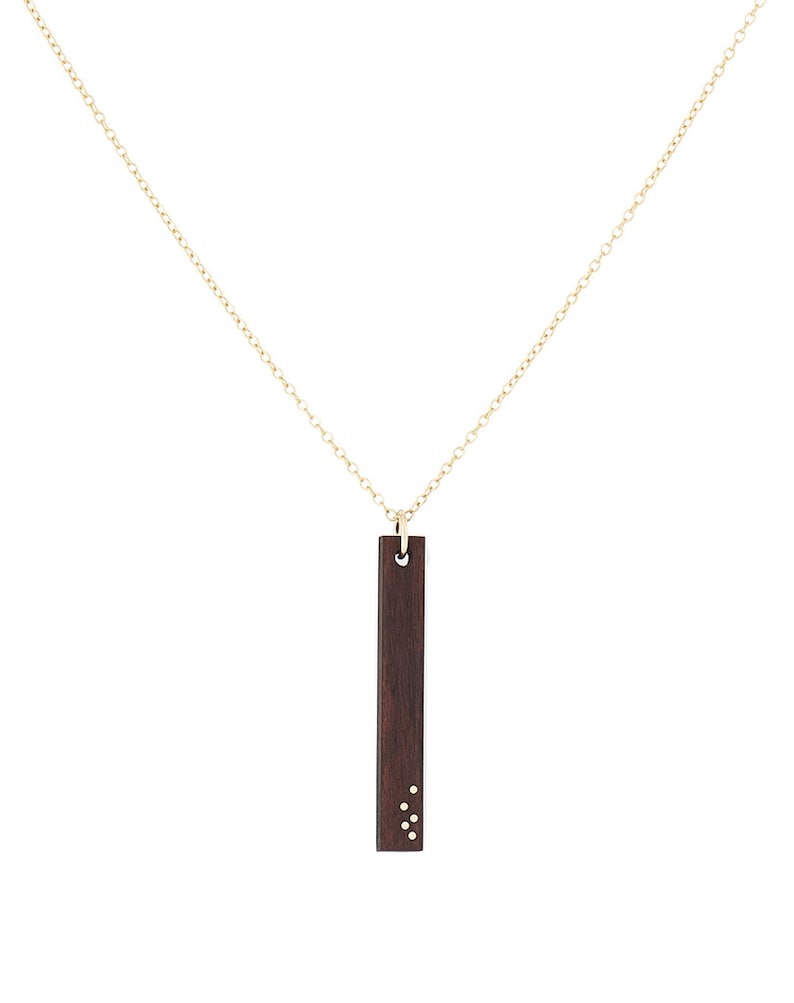Fifth Anniversary gift 5th Anniversary 5 Year Anniversary Gift for wife Wood Jewelry GIft Wood Necklace Wood Anniversary Necklace