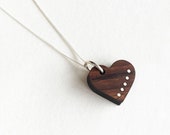 5th Anniversary Gift For Wife - Wood Heart Necklace - Wooden  Pendant - Custom Wood Pendant - Wood Anniversary Necklace - Wood Gift