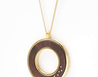 Wood Ring Necklace - 5th Year Anniversary Gift - Wood Wedding Anniversary Gifts - Wood Jewelry