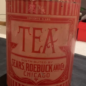 Sears Roebuck Tea tin