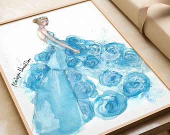 Fashion Illustration Wall Art Print