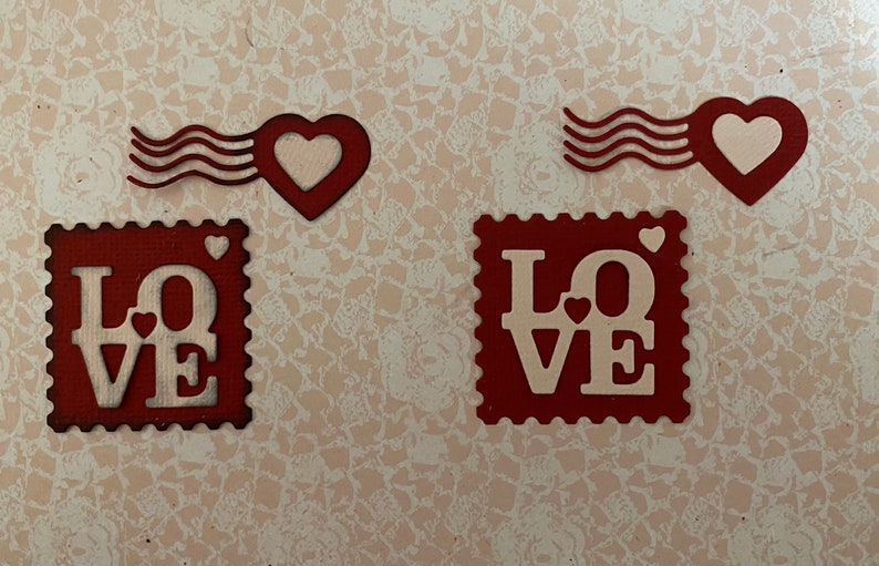 Love Postage Diecuts 2 piece set image 2