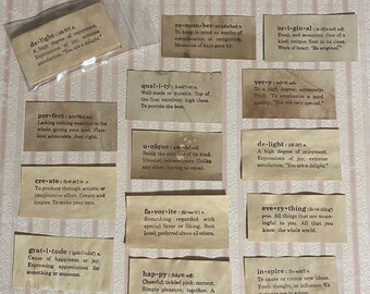 Define Your Life Definitions - set of 24
