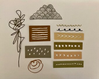 Media Marks Diecuts - 11 pieces