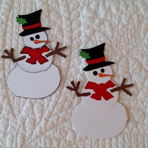 Snowman Die-Cuts -- set of 2