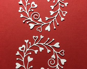 Heart Circle Wreath -- set of 2