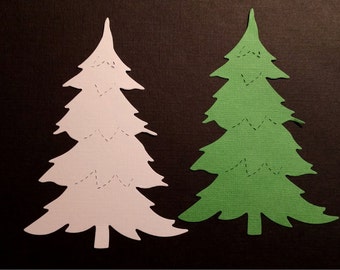 Christmas Trees - Set of 4