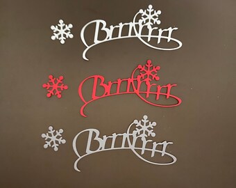 Brrrrrrr Diecuts with Snowflake -- set of 3