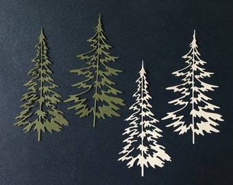 Woodland Trees diecuts -- Set of 4